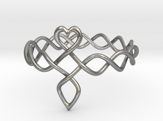 Celtic Love Ring in Natural Silver: 6.5 / 52.75