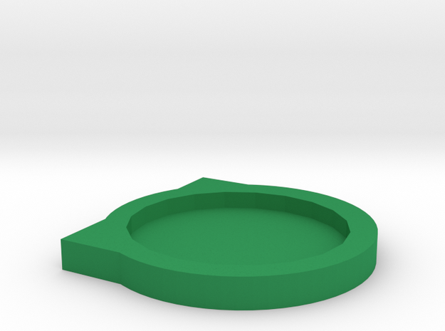 Coaster in Green Processed Versatile Plastic