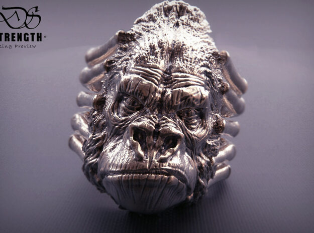 Gorilla Ring size15 in Natural Bronze