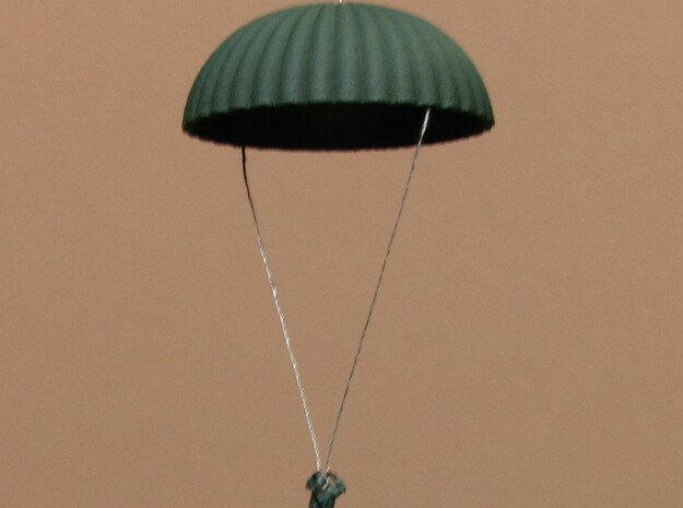 1/160 N scale army parachute para Fallschirm in White Natural Versatile Plastic