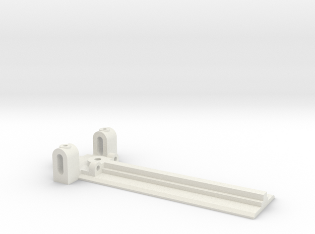 30mm Wide, 75mm long Front End, extended guide in White Natural Versatile Plastic