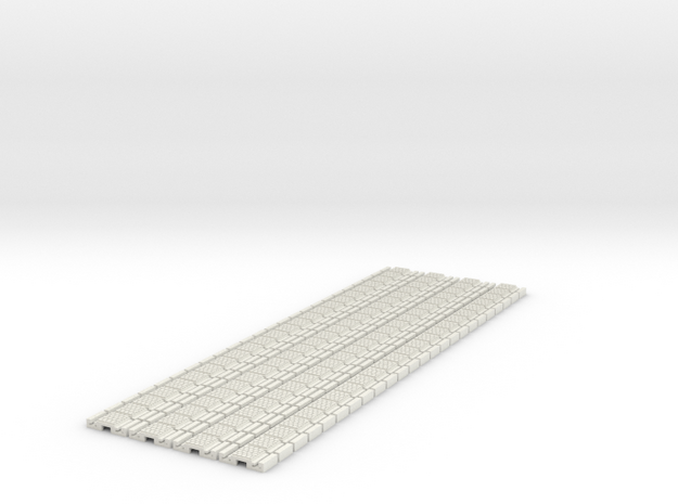 p-9stxs-slim-flexi-tram-track-100-x96-1a in White Natural Versatile Plastic