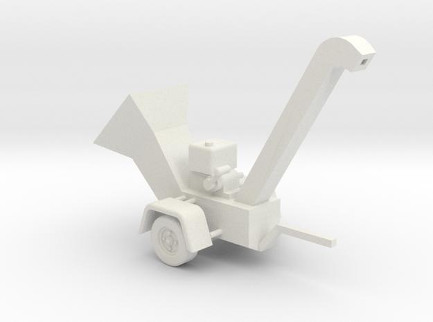 WoodChipper-Pro HO 87:1 Scale in White Natural Versatile Plastic