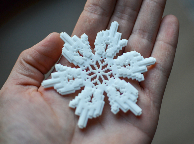 Snowflhate in White Natural Versatile Plastic