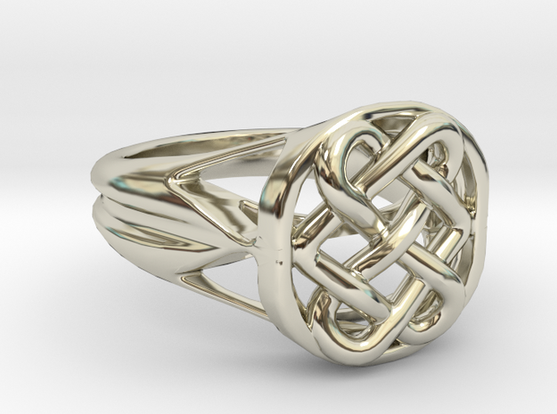 The Eternal Knot in 14k White Gold: 7 / 54