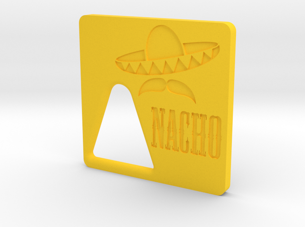 Nacho Jr - Door in Yellow Processed Versatile Plastic
