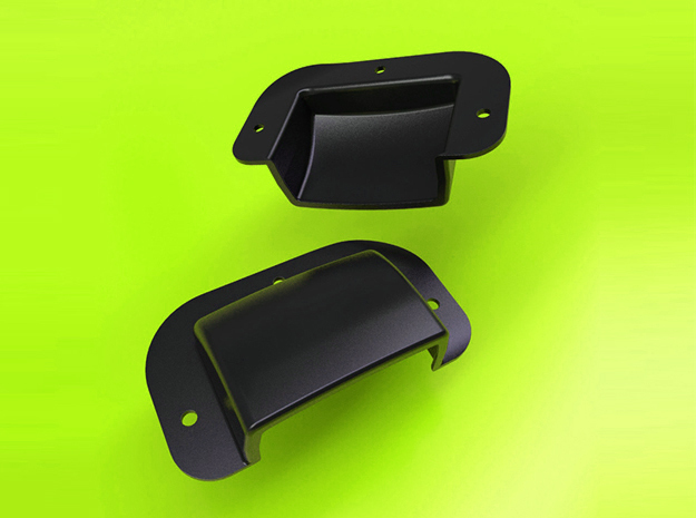 PORSCHE 911 - Left Belt cover for 3.2 rear deck in Black Natural Versatile Plastic