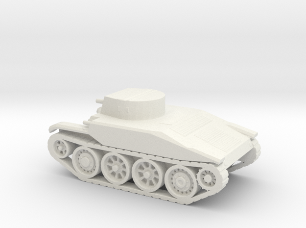 1/87 Scale T4E1 Combat Car in White Natural Versatile Plastic