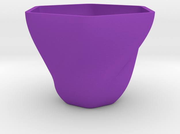 Morning Glory Memory Tea Cup in Purple Processed Versatile Plastic: Extra Large