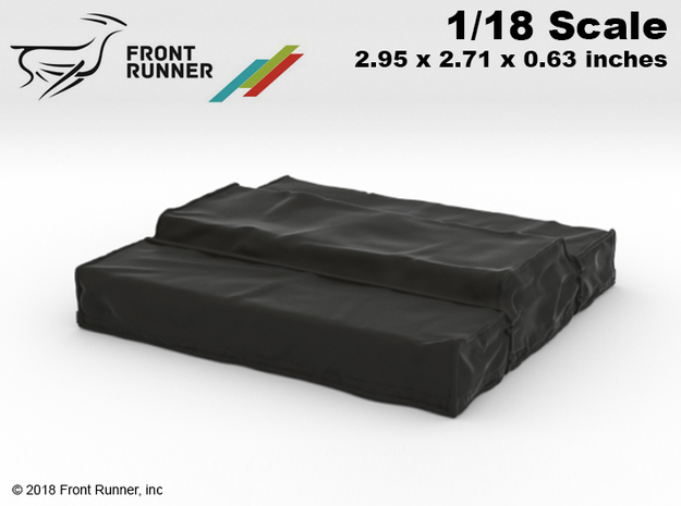 BR10029 Frontrunner 1/18 scale Roof Top Tent in Black Natural Versatile Plastic