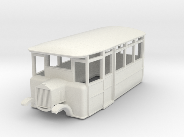 o-87-cdr-2-3-ford-railcar in White Natural Versatile Plastic