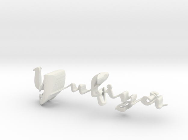 3dWordFlip: Yuliya/Andriy in White Natural Versatile Plastic