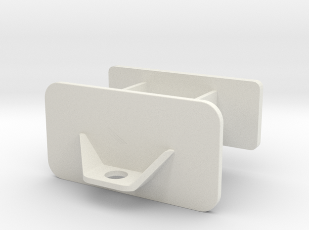 Front Weight Bracket  in White Natural Versatile Plastic