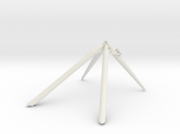 J mission +Y landing gear outrigger in White Natural Versatile Plastic