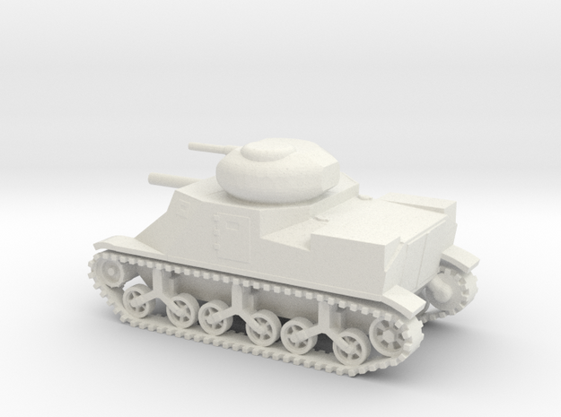 1/87 Scale M3 Grant Medium Tank in White Natural Versatile Plastic
