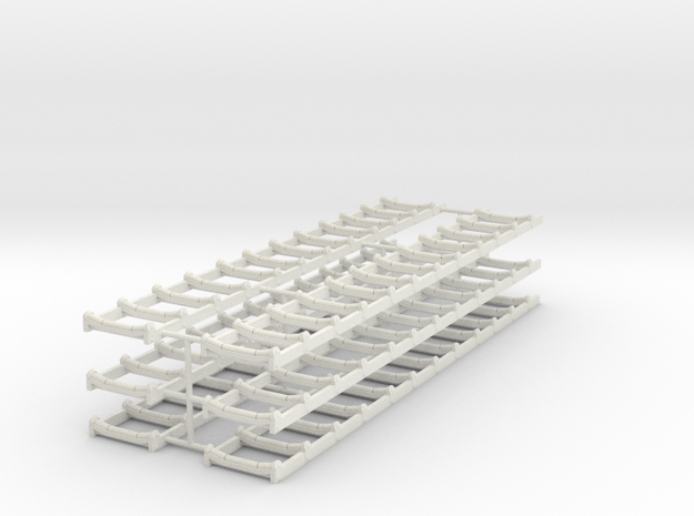 1/50th Set of six conveyor racks in White Natural Versatile Plastic