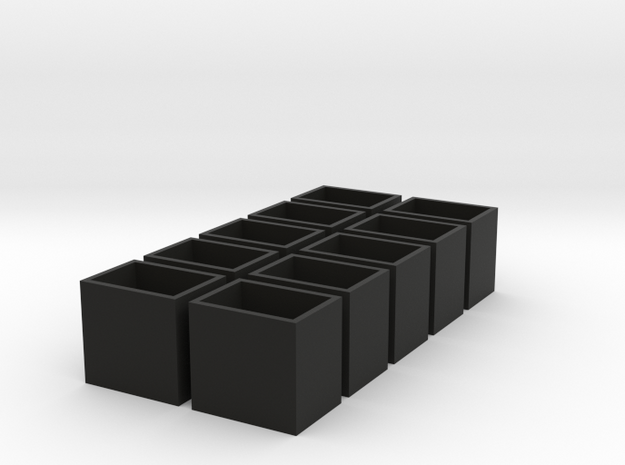 11x15x14 speaker box qty10 in Black Natural Versatile Plastic
