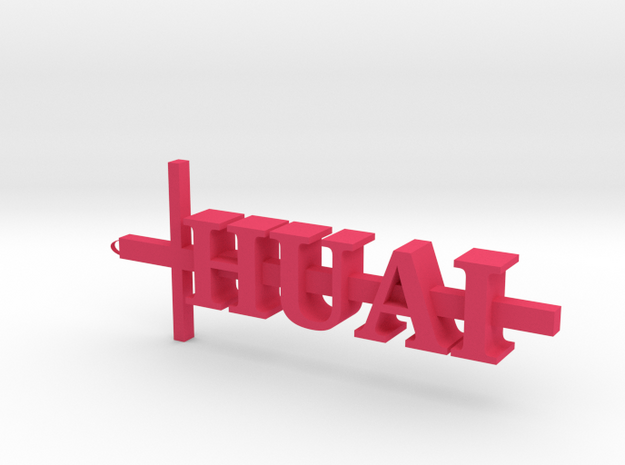 huai.stl in Pink Processed Versatile Plastic