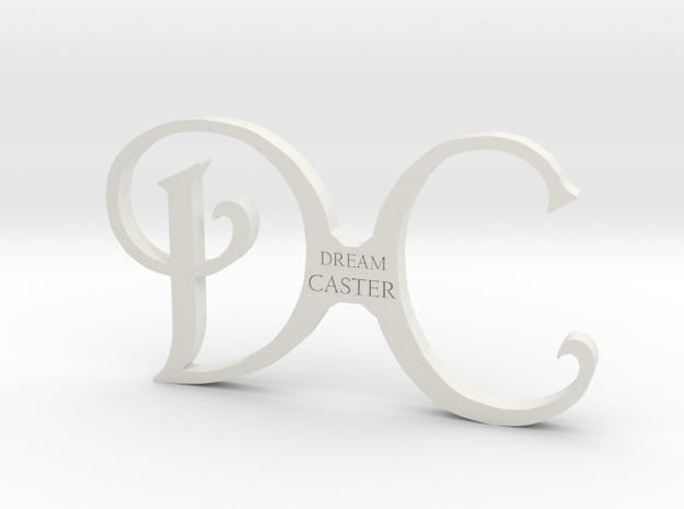 DC logo in White Natural Versatile Plastic