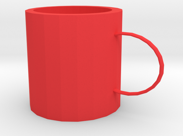 Small mug in Red Processed Versatile Plastic