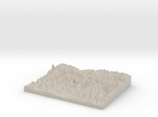 Model of Gandharwa Chuli in Natural Sandstone