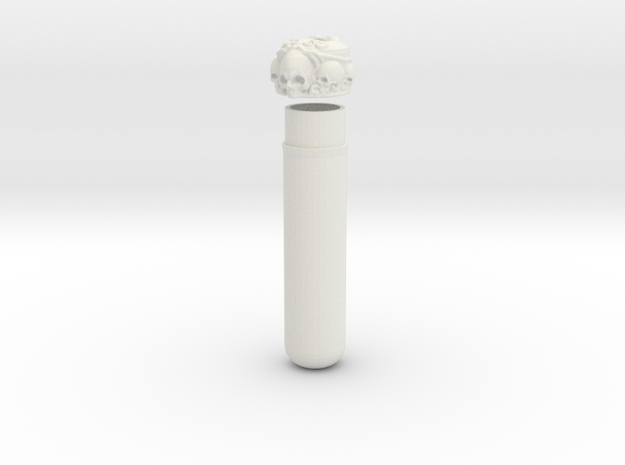Portable Cigar Tube (Single unit)  in White Natural Versatile Plastic