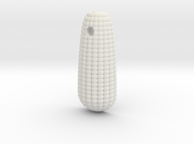 corn earring in White Natural Versatile Plastic