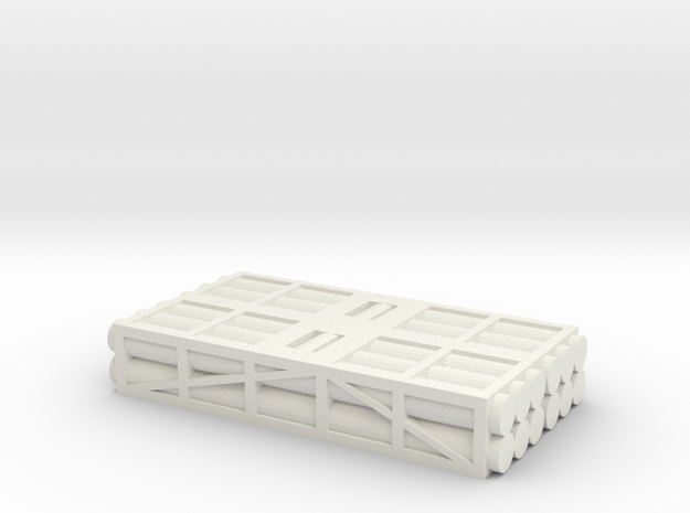 1 to 200 MLRS pod 2 pod stack in White Natural Versatile Plastic