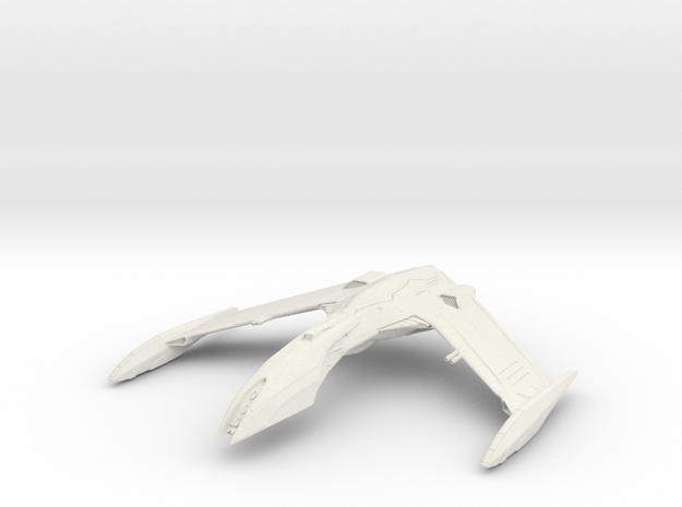 Romulan Rale Class HvyCruiser  4.6" in White Natural Versatile Plastic