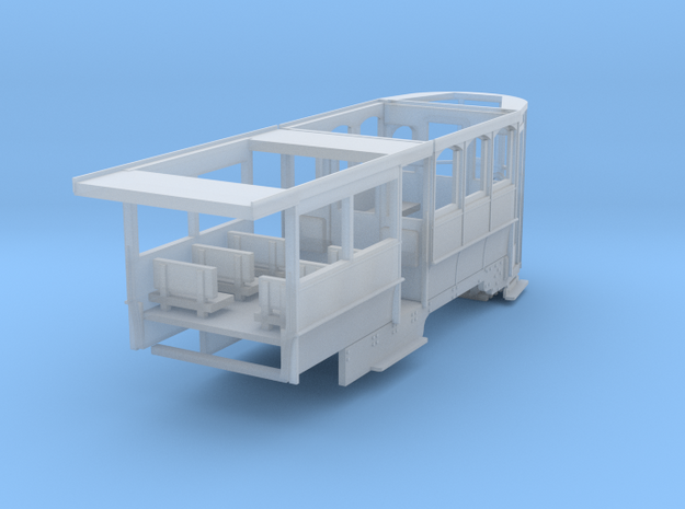 Wellington Tram Final cond. rear half motorisable in Tan Fine Detail Plastic