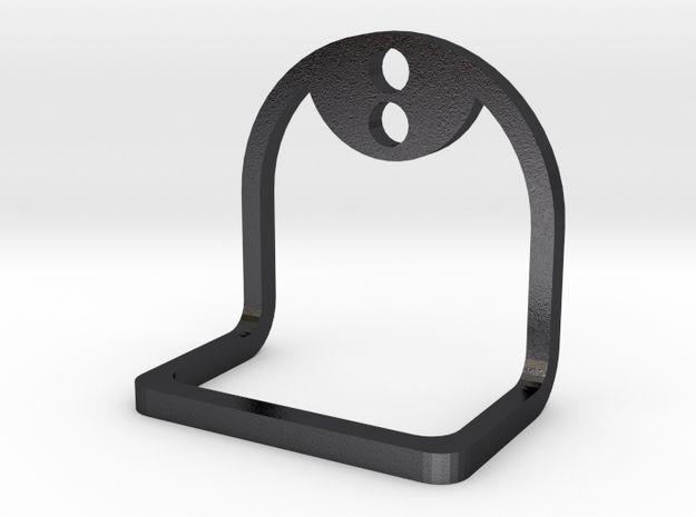 Wall Hanger (Metal Series) in Polished and Bronzed Black Steel