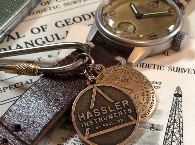Hassler Instruments Keychain in Natural Bronze