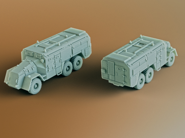 AEC Armoured Command Vehicle 6x6 Scale: 1:200 in Smooth Fine Detail Plastic