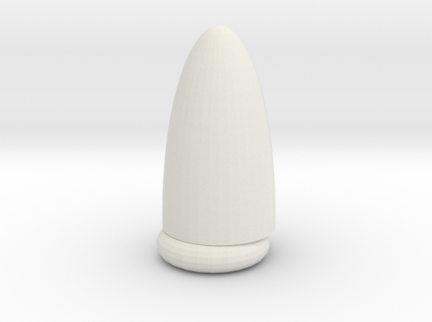 unusual bullet in White Natural Versatile Plastic: Small