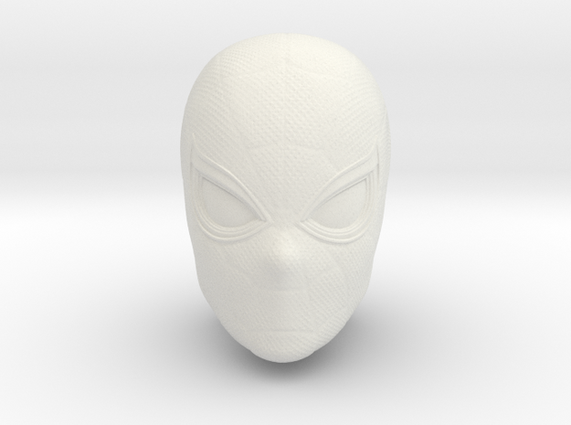 Spider-Man Head | Miles Morales/Peter Parker in White Natural Versatile Plastic