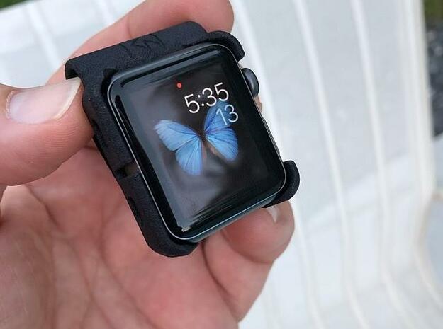 Apple Watch - 42mm Clip On in Black Natural Versatile Plastic