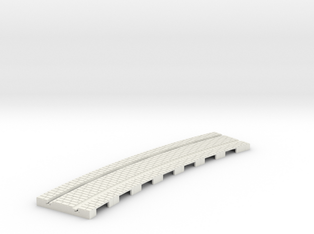 p-165stw-curved-1r-tram-track in White Natural Versatile Plastic