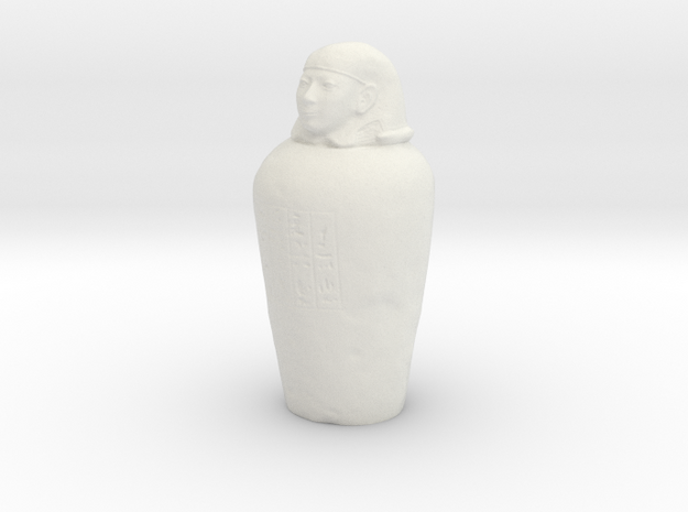 Printle Thing Canopic Jar - 1/24 in White Natural Versatile Plastic