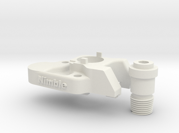 Nimble V1 CR-10 Mount  for the Nimble in White Natural Versatile Plastic