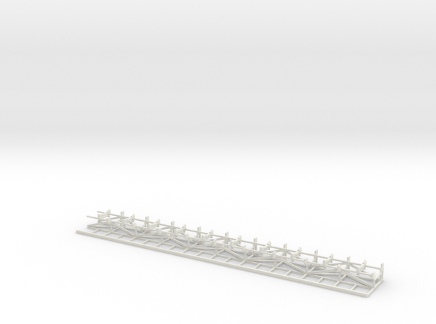 Tripper Car Belt Conveyor 60' w/Catwalk in White Natural Versatile Plastic
