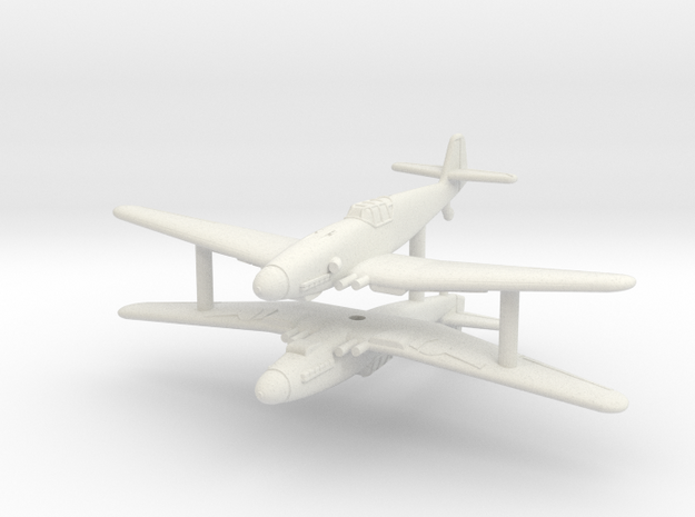 1/200 Messerschmitt Me-209H/V1 (x2) in White Natural Versatile Plastic