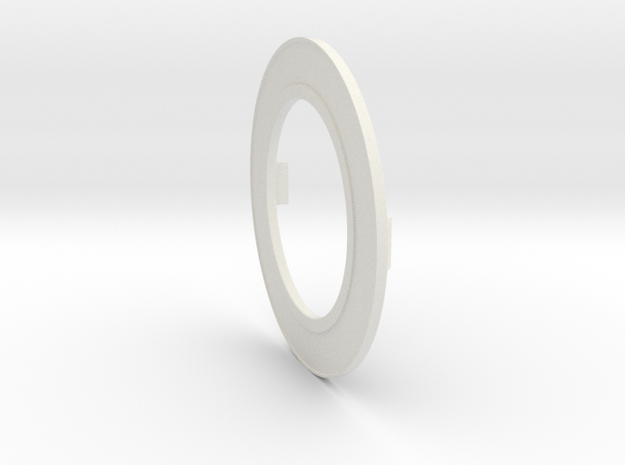 Horn Button retainer, LOW PROFILE, Ver.2 ($10) in White Natural Versatile Plastic