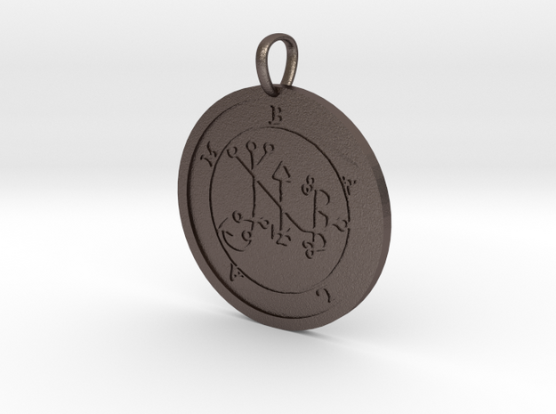 Balam Medallion in Polished Bronzed-Silver Steel