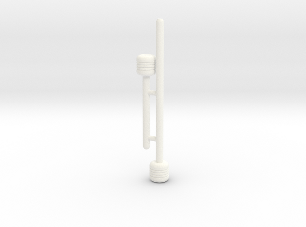 Cherry Keeper AddOn Pins - Short and Long in White Processed Versatile Plastic