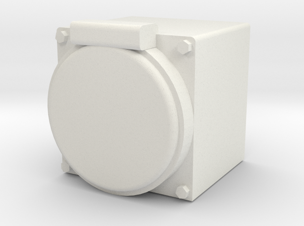 Faux MU Box 1.5" scale in White Natural Versatile Plastic