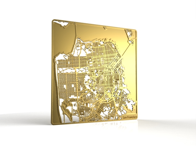 San Francisco in 18k Gold Plated Brass