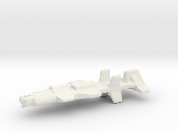 Ancient Warship in White Natural Versatile Plastic