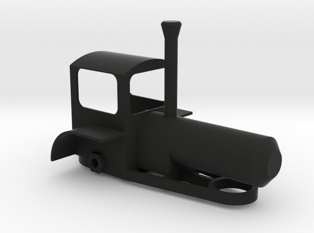 Steam Traction Engine in Black Natural Versatile Plastic