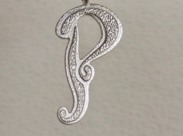 P  in Natural Silver