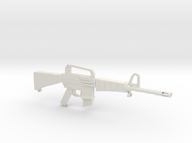 M16A1 v2 in White Natural Versatile Plastic